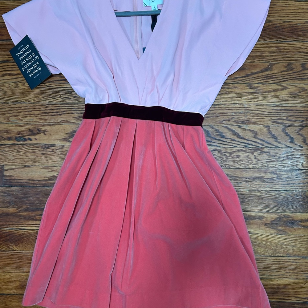 Pomander Place Pink Velvet Isabelle Dress - Picture 4 of 5